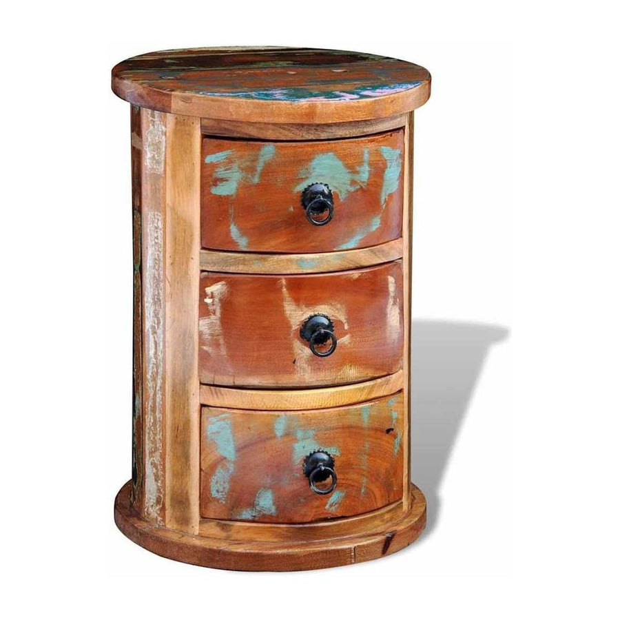 Reclaimed Cabinet with 3 Drawers Solid Wood