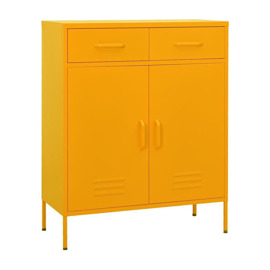 Storage Cabinet Mustard Yellow