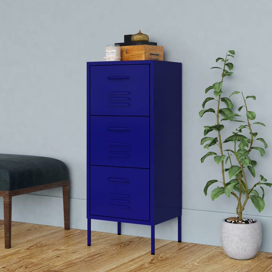 Storage Cabinet Navy Blue