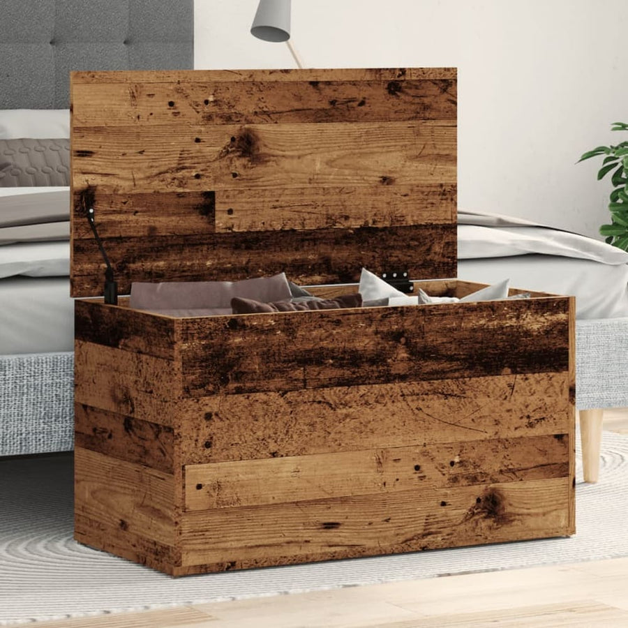 Storage Chest Old Wood Engineered Wood