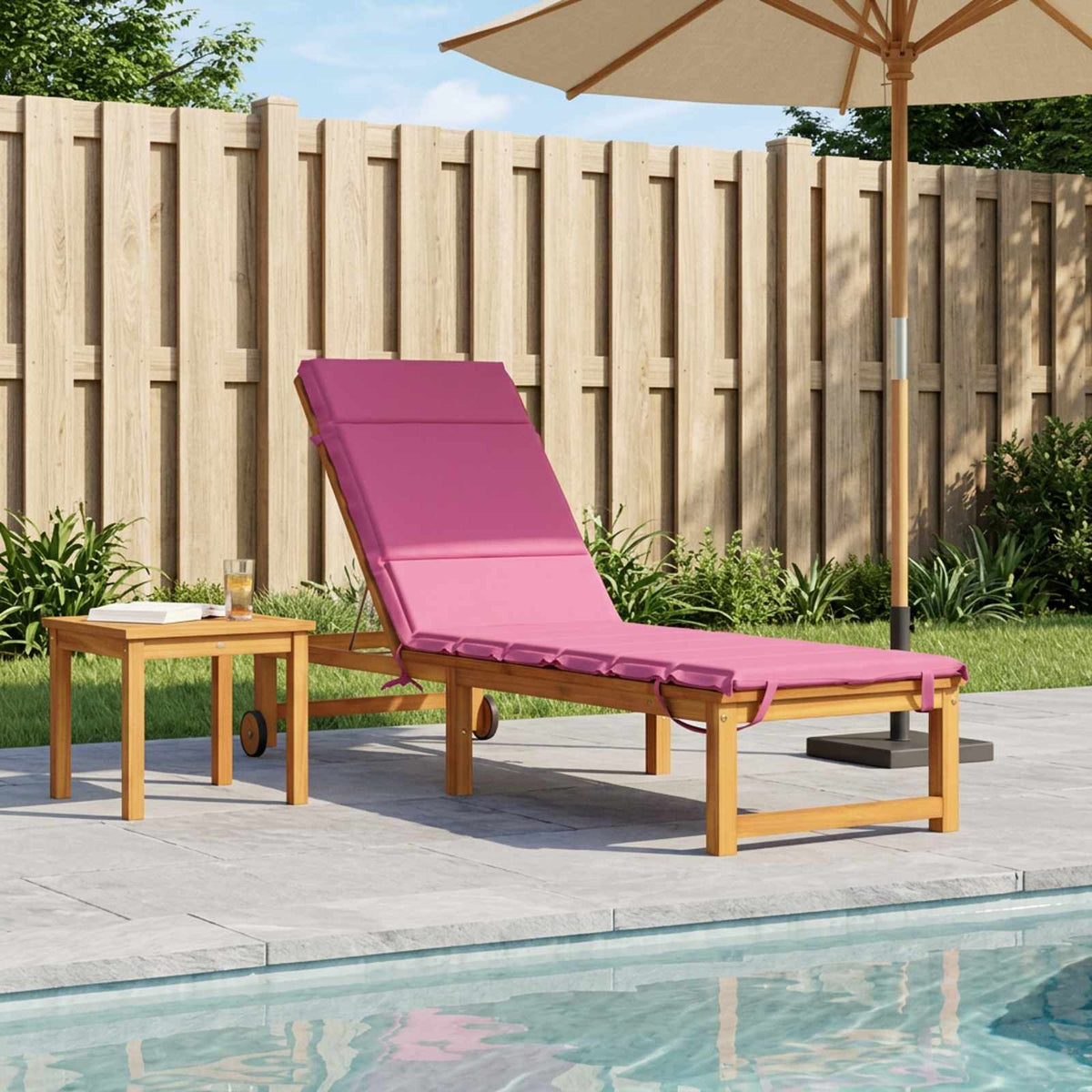 Sunlounger Cushion GEMERT 100% Polyester Pink