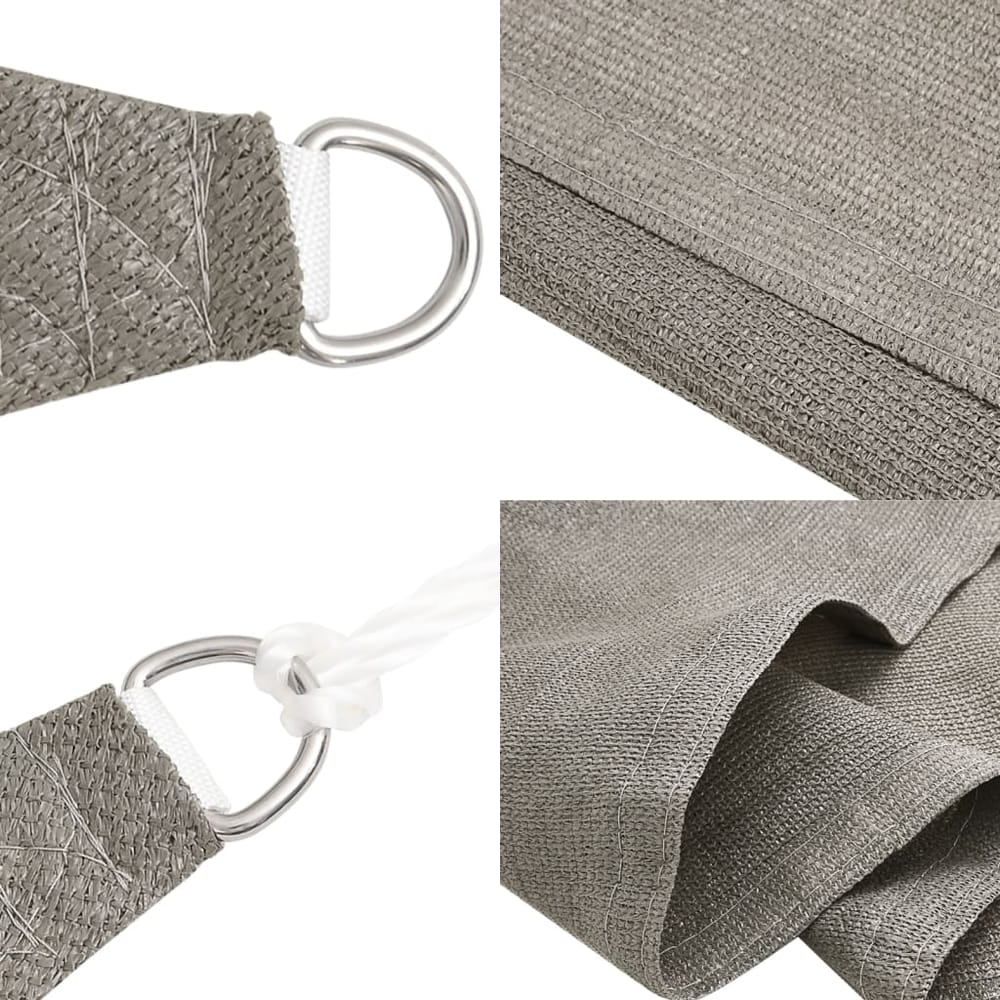 vidaXL Sunshade Sail 160 g/m² Rectangular Light Grey 5x7 m HDPE 6