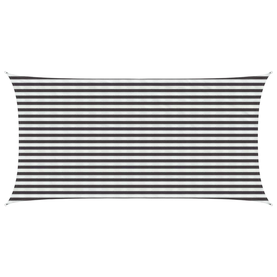 Sunshade Sail Rectangular Anthracite and White