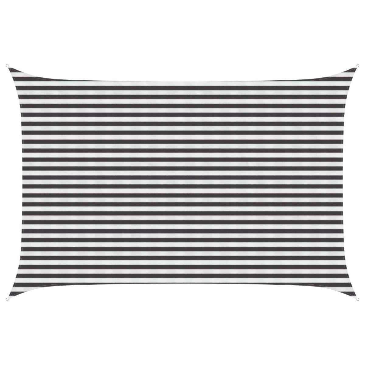vidaXL Sunshade Sail Rectangular 3 x 4 m HDPE Anthracite and White 1
