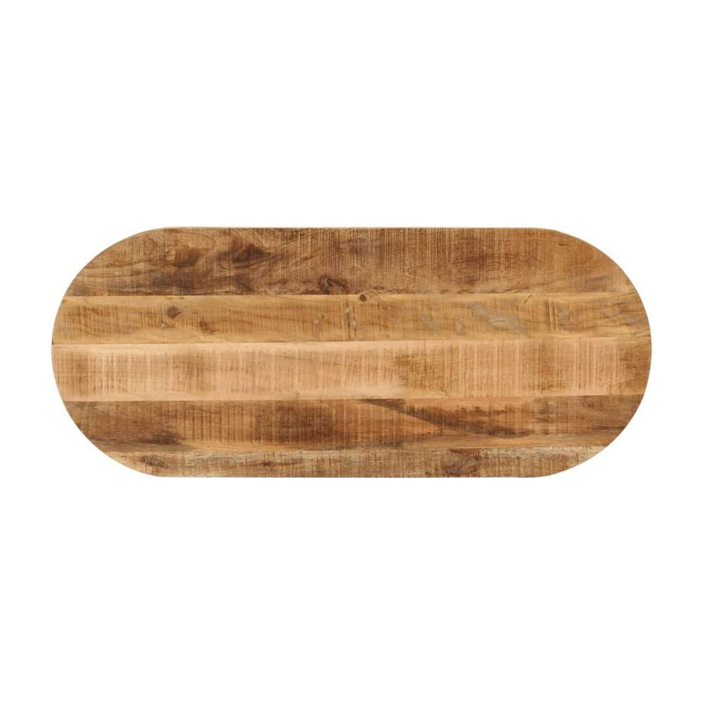 Table Top Oval Solid Wood Rough Mango