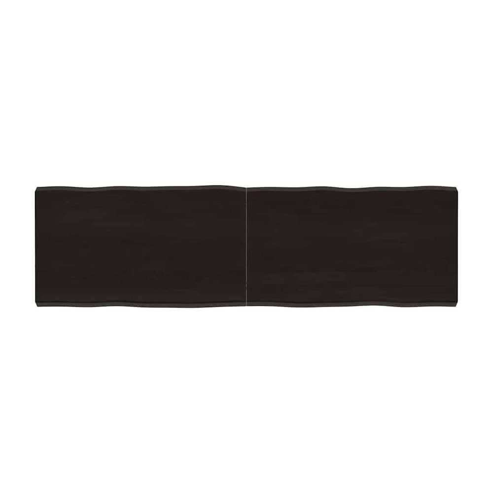 Table Top Dark Brown Live Edge