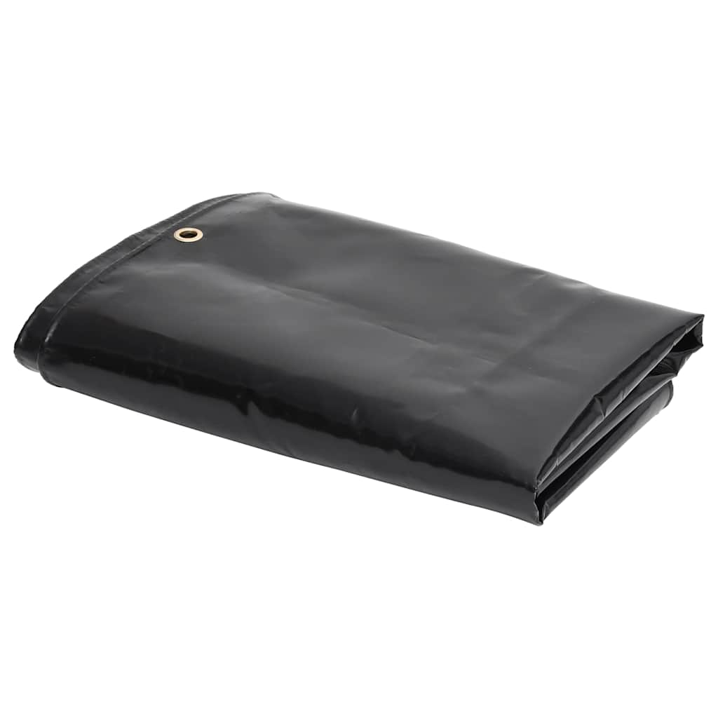 vidaXL Tarpaulin 650 g/m² 2x3 m Black 1