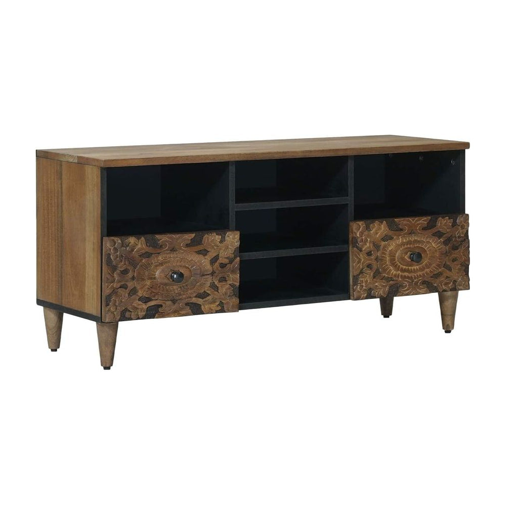 TV Cabinet Brown Solid Mango Wood