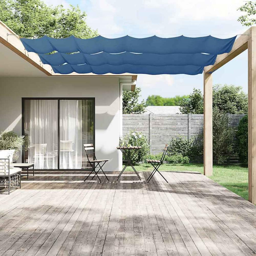 Vertical Awning Blue Oxford Fabric