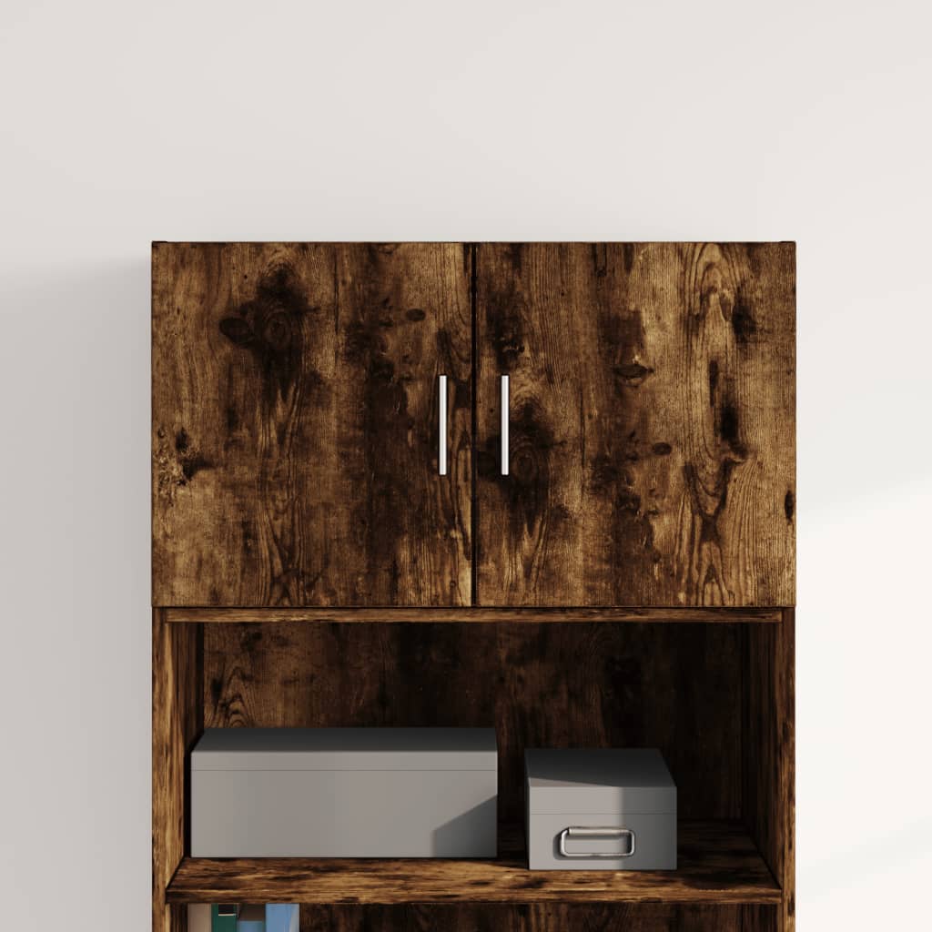 vidaXL Wall Cabinet Smoked Oak 70x42,5x40 cm Engineered Wood 1