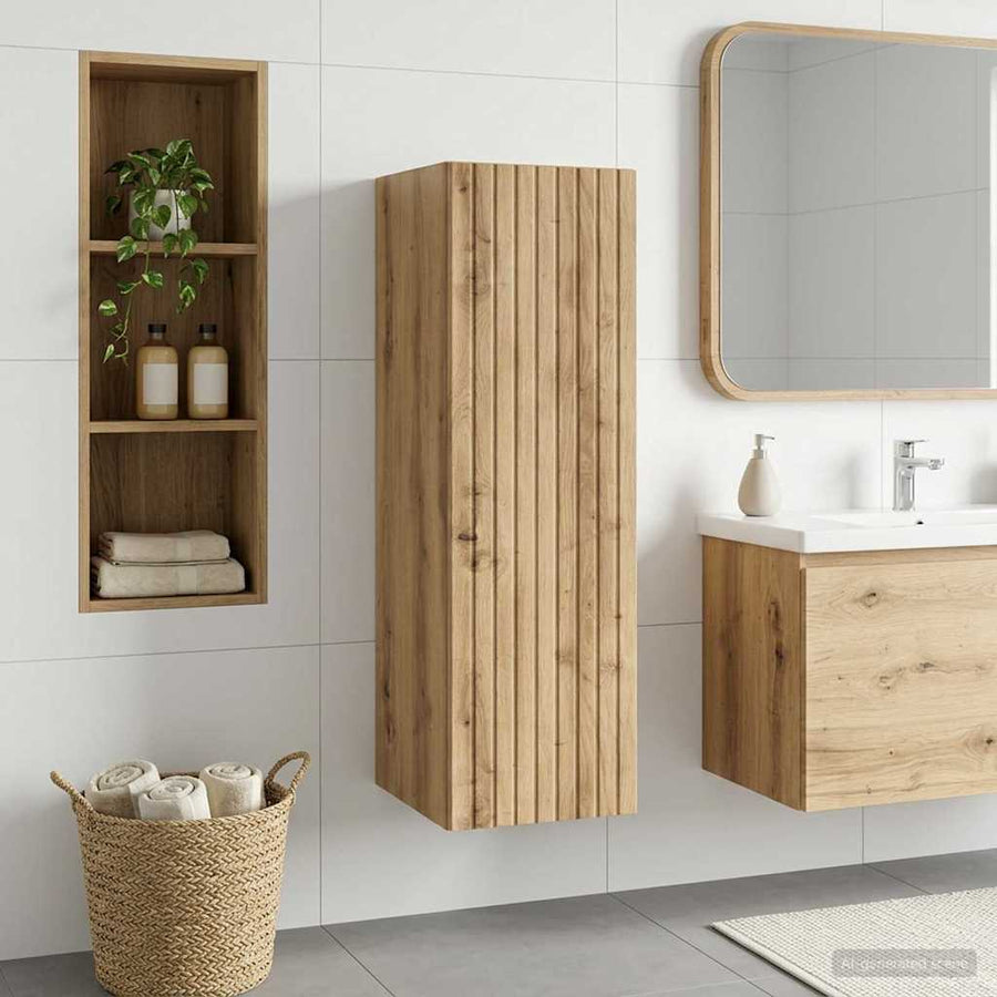 Wall-mounted Bathroom Cabinet Artisan Oak