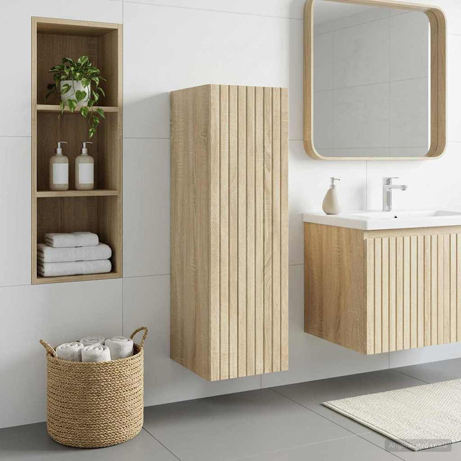 Wall-mounted Bathroom Cabinet Sonoma Oak