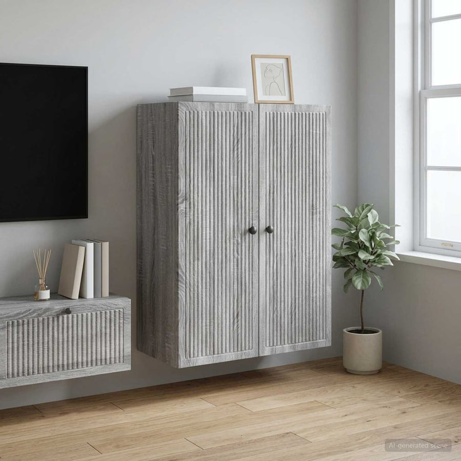Wall-Mounted Cabinet Grey Sonoma