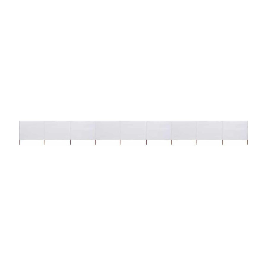 9-panel Wind Screen Sand White