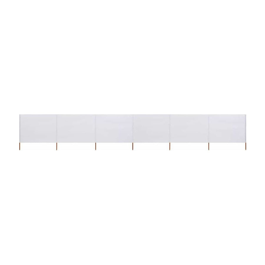 6-panel Wind Screen Sand White