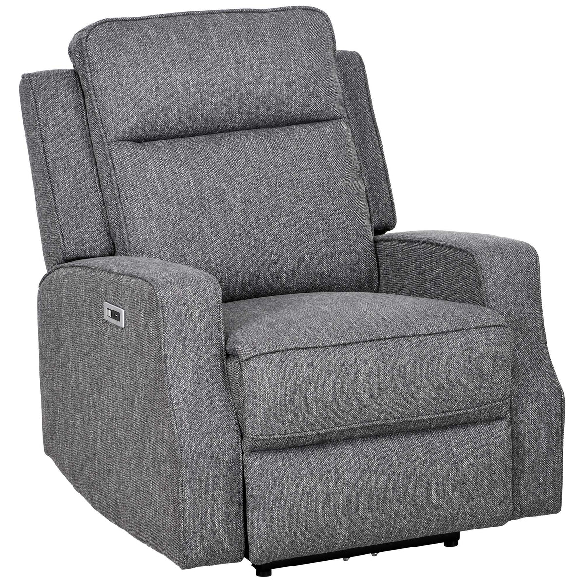 HOMCOM 150 Electric Reclining Chair, with USB port and Footrest - Charcoal Grey