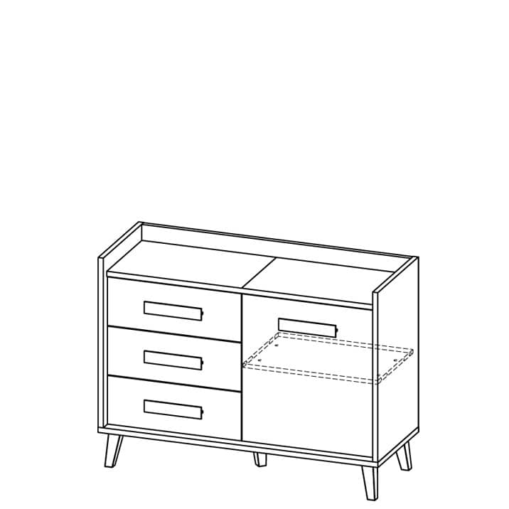 Werso W6 Sideboard Cabinet 120cm