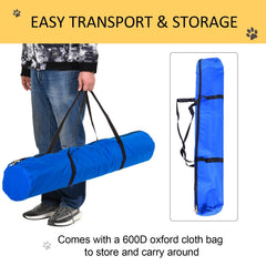PawHut Dog Agility Training Equipment Dog Play Run Obedience Training Set Adjustable (Poles)
