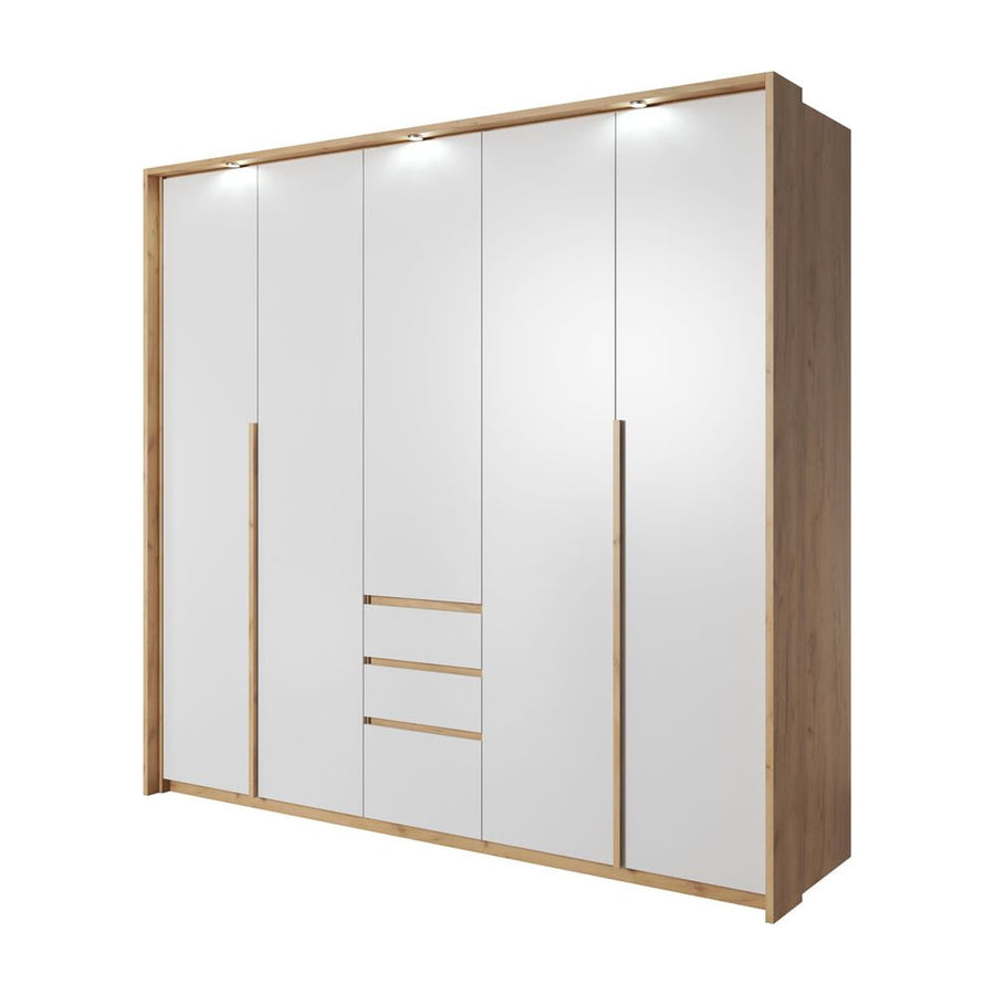 Wardrobe XELO White Matt / Oak Golden