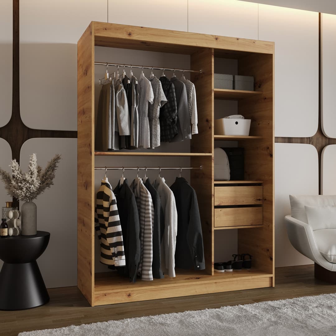 Spoti Sliding Door Wardrobe 150cm