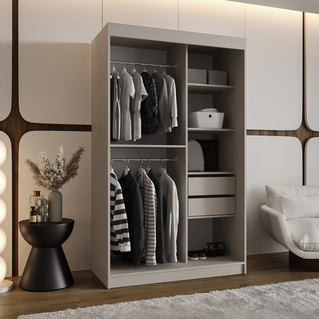 Royal Sliding Door Wardrobe 120cm