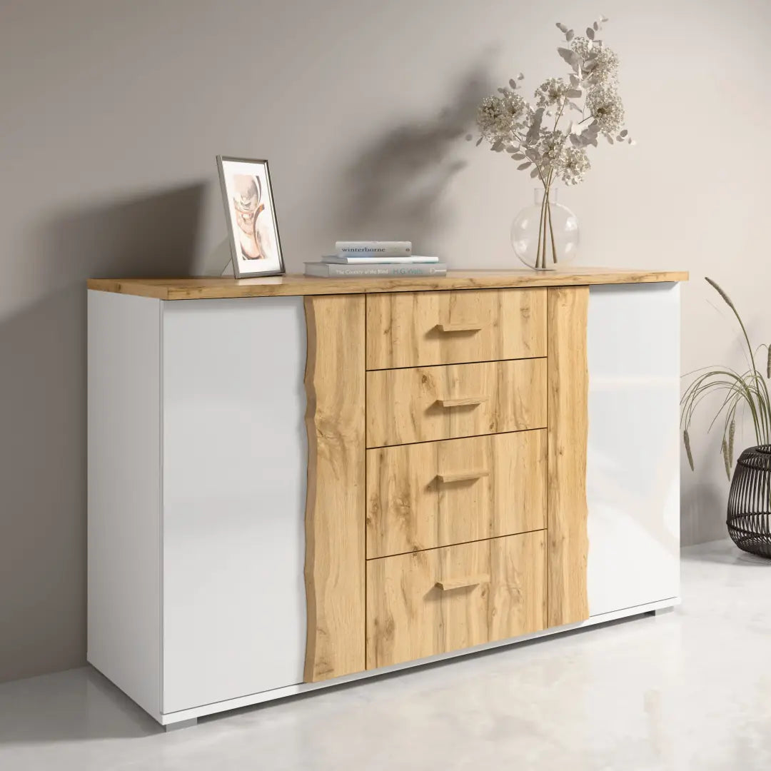 Wood WD03 Sideboard Cabinet 130cm