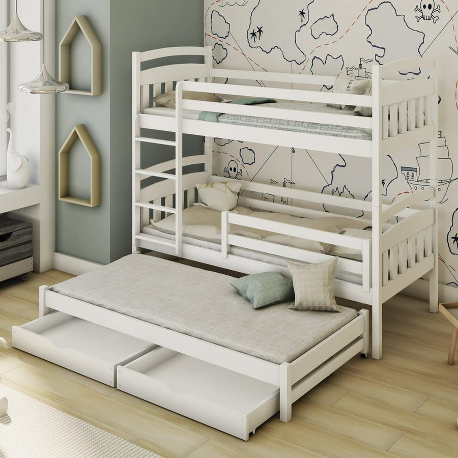 Alan Bunk Bed with Trundle and Storage