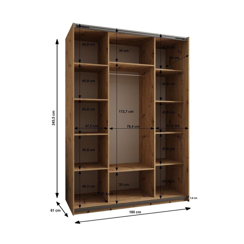 Trosa II Sliding Door Wardrobe 180cm
