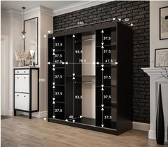Tilburg II Sliding Door Wardrobe 180cm