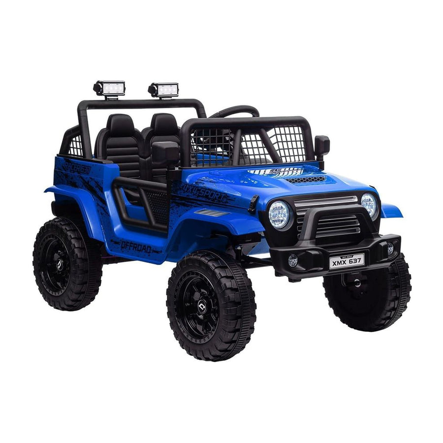 AIYAPLAY 12V Battery Powered Kids Ride-On Car in Blue