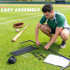 HOMCOM Baseball Rebounder Net Teens Adults Game Spot Softball Training Aid Practise Target Strike Shot Goal Play