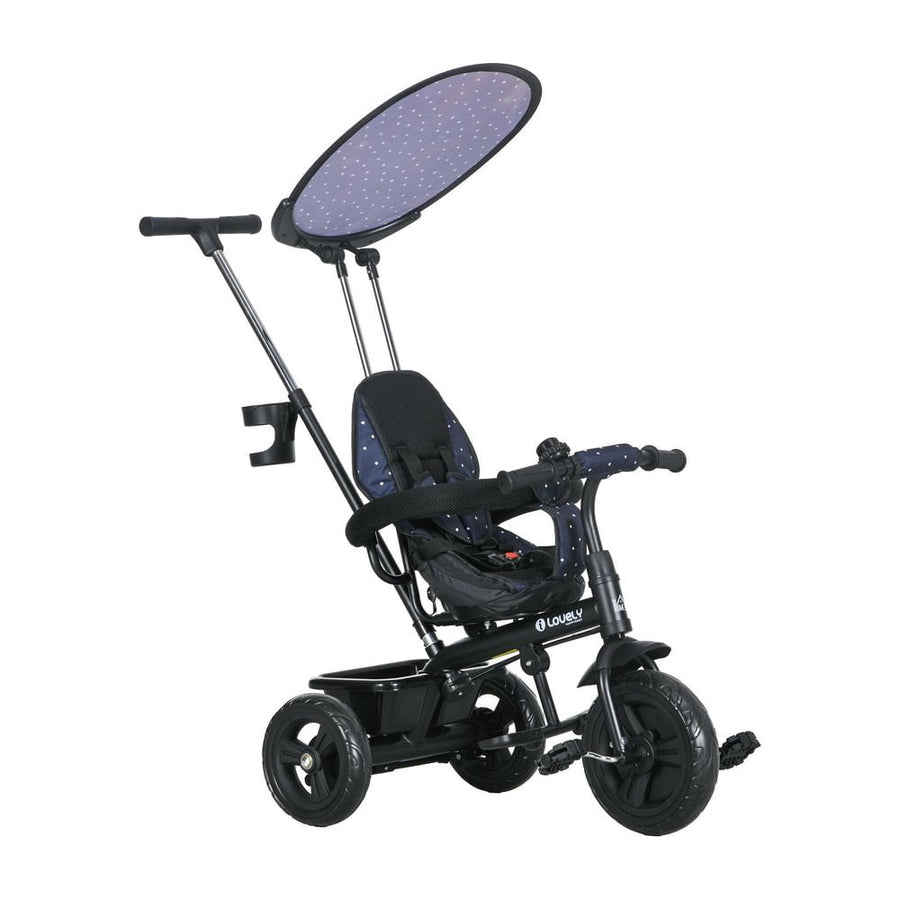 HOMCOM 6 in 1 Tricycle in Dark Blue