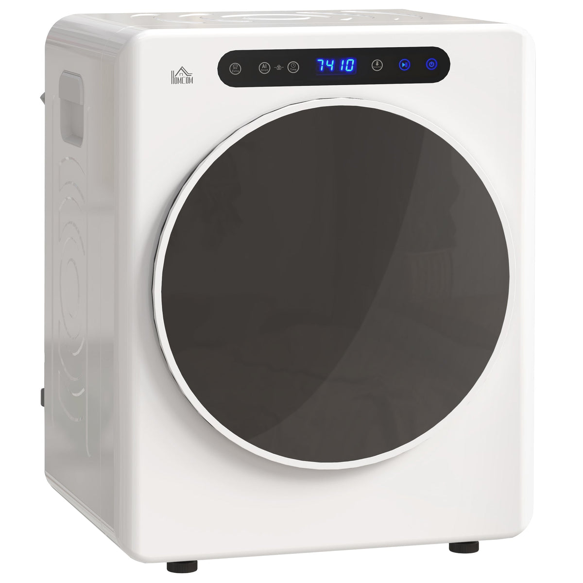 HOMCOM 4kg Compact 40-60℃ Tumble Dryer - White