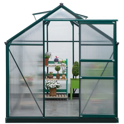 10 Ft X 6 Ft Aluminium Frame Walk-in Greenhouse