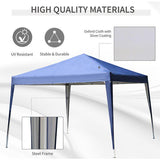 3 X 3 Meter Garden Heavy Duty Pop Up Gazebo Marquee Party Tent Folding Wedding Canopy - Blue