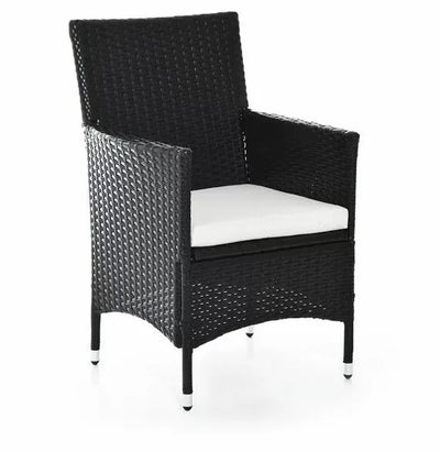 Rattan Chairs Set - Dark Coffee