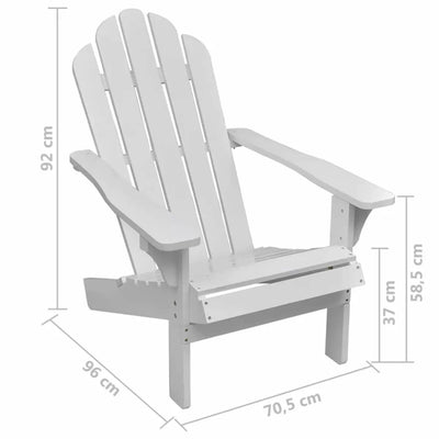 Garden Chair Wood White