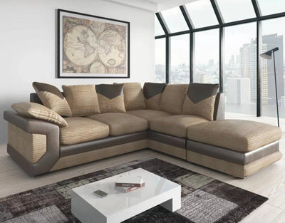 Dino Jumbo Cord Corner Sofa Suite
