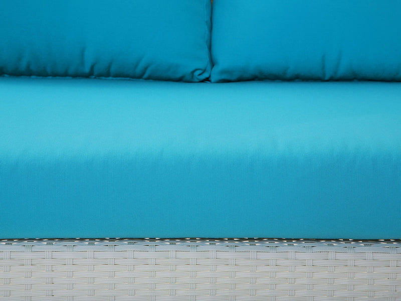 CREMA 4 Seater Rattan Garden Sofa Set -Turquoise