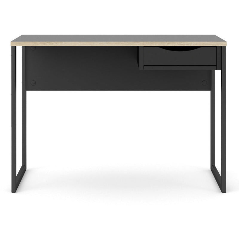 Function Plus Black Desk 1 Drawer Office Desk