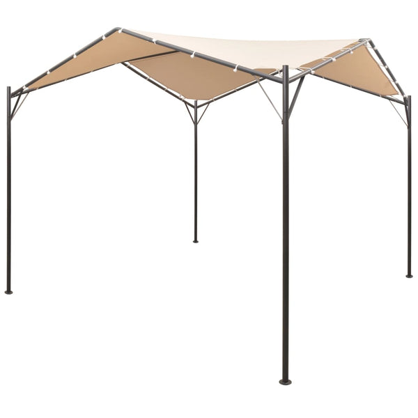 Gazebo Pavilion Tent Canopy 4x4 m Steel Beige 43167 – Infyniti Home