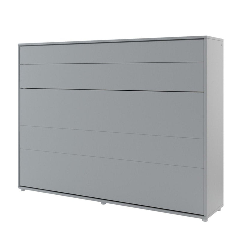 BC-04 Horizontal Wall Bed Concept 140cm With Storage Cabinet