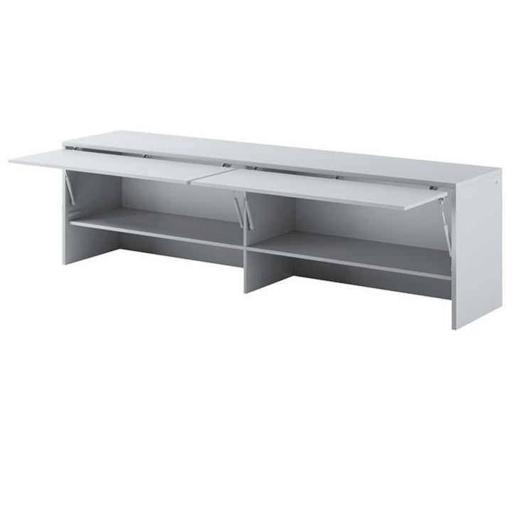 BC-04 Horizontal Wall Bed Concept 140cm With Storage Cabinet