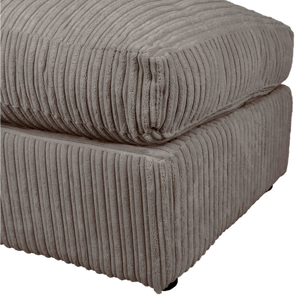 Jumbo cord online footstool charcoal
