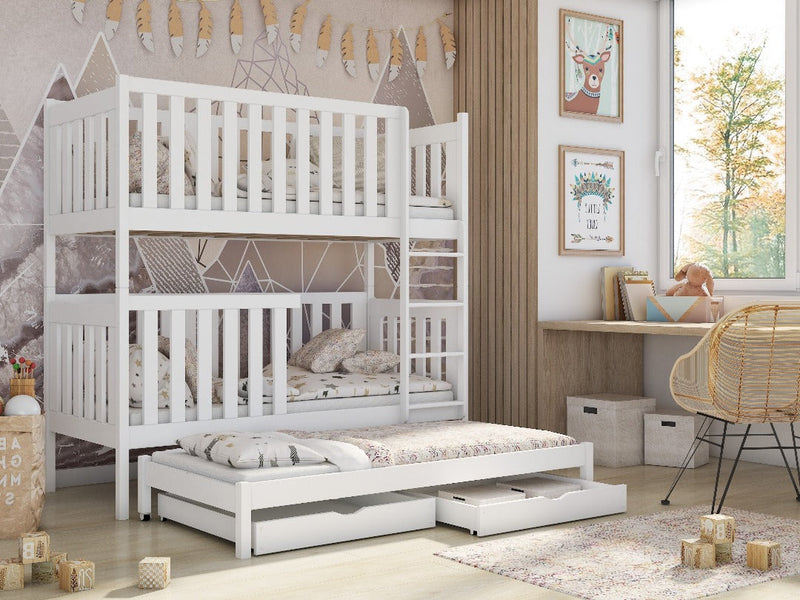 Emily Bunk Bed with Trundle and Storage