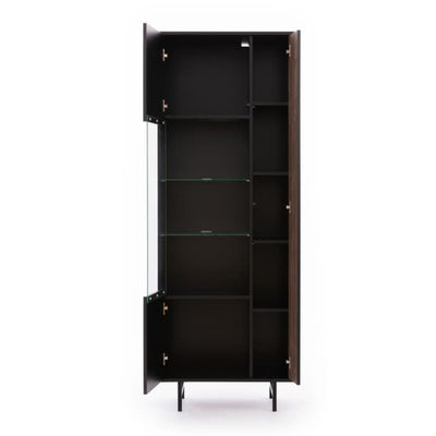 Preggio Tall Display Cabinet 70cm