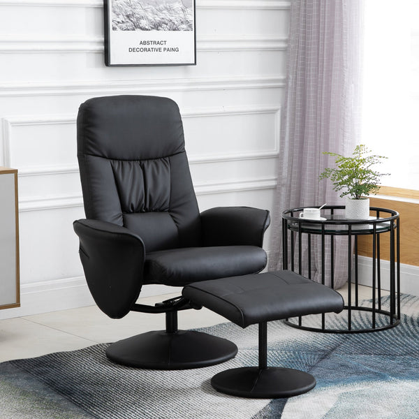 Modern black on sale recliner chair