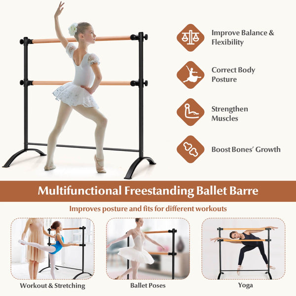 Freestanding Ballet Barre, Height Adjustable Ballet Bar