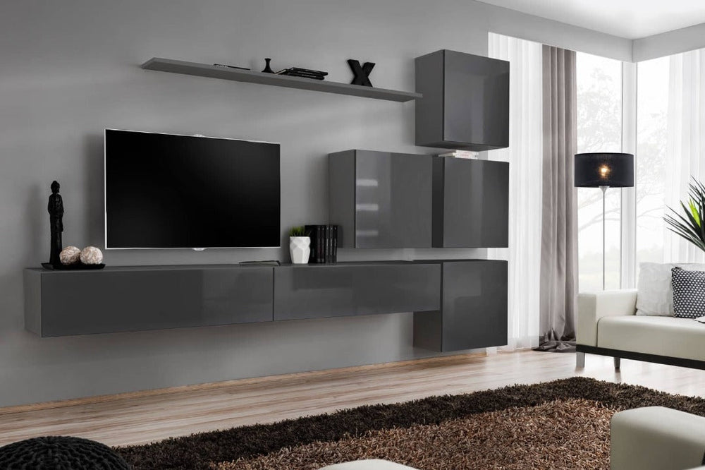 Bedside Cabinet 2 pcs Grey Sonoma 43 x 34.5 x 44.5 cm