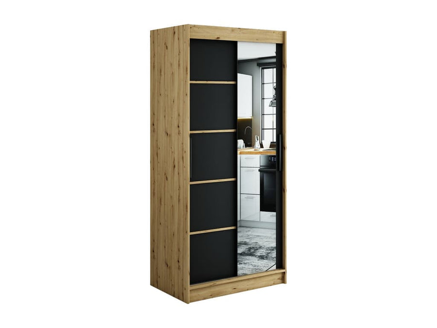 Leto V2 Sliding Door Wardrobe 100cm